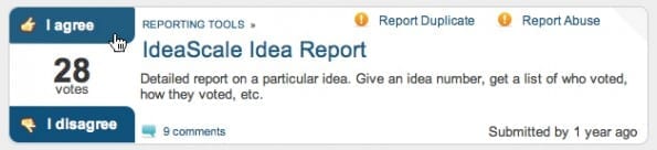 IdeaScale voting