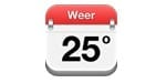 Weerkalenders iPhone app: Weer in je agenda