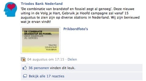 Facebook | Triodos Bank Nederland
