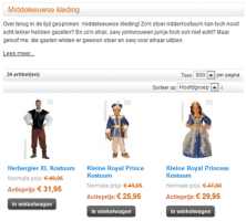 Middeleeuwse kleding categorie