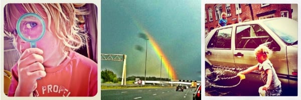 Regenboog, Vergootglas, autowassen