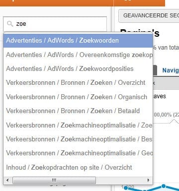 instantsearch Google Analytics