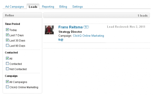 LinkedIn Advertenties Rapportage