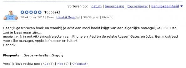 Bol.com laat de review reviewen