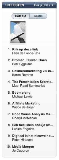 Klik op deze link, ebook, Ellen de Lange-Ros Faxion, klantgericht werken, ebook, hitlijst, itunes