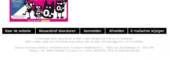 E-mail footer van Kwantum