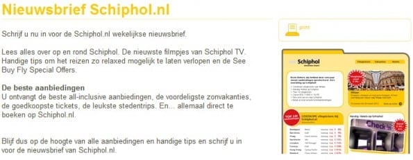 Toon een voorbeeld van nieuwsbrief ter herkenning
