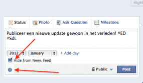 aanpassen updates tijdstip verleden