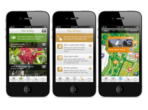 Kew Gardens mobiele app