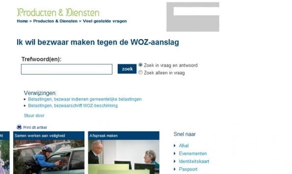 Zoekresultaat WOZ