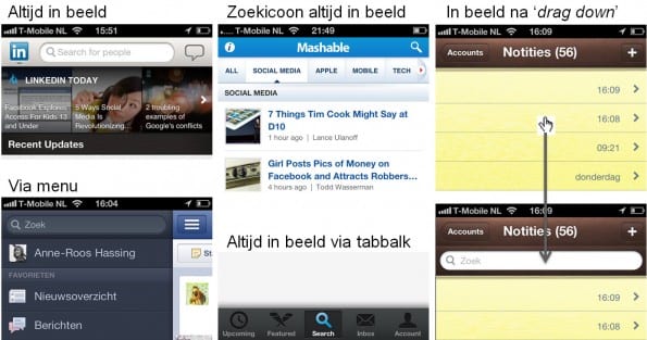 manieren van zoek ontsluiten
