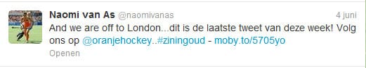 Naomi van As op Twitter