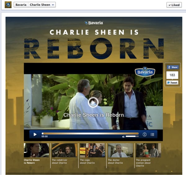 Bavaria videoplayer Facebook