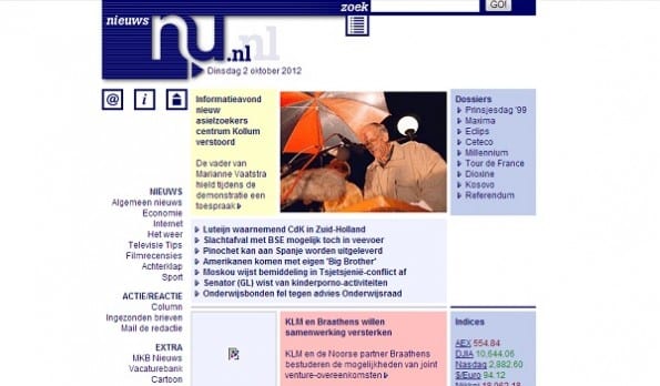 nu.nl design 8 oktober 1999