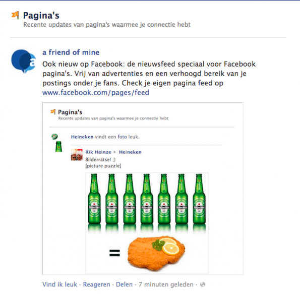 Facebook - Nieuwsfeed voor pagina's