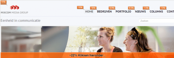 Op welke links wordt er geklikt?