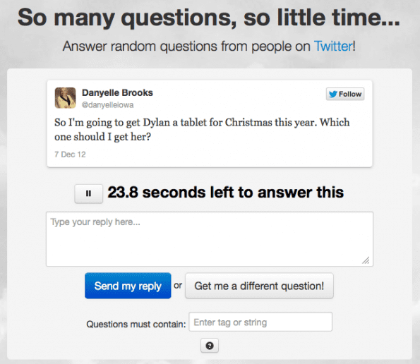 You Asked It