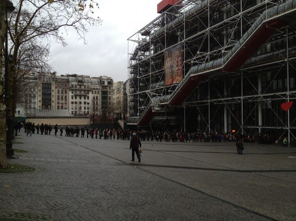 Rij voor Centre Pompidou