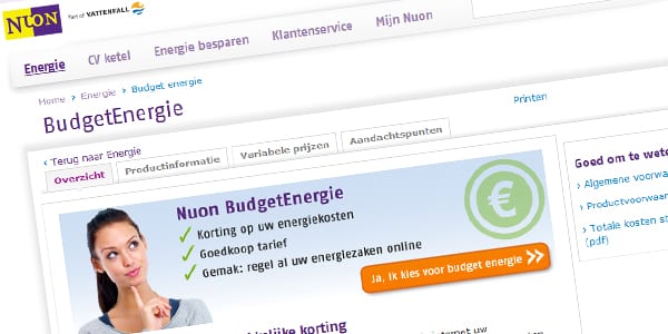Zoekmachinemarketing bij Nuon