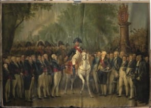Schilderij De Intocht van Napoleon in Amsterdam