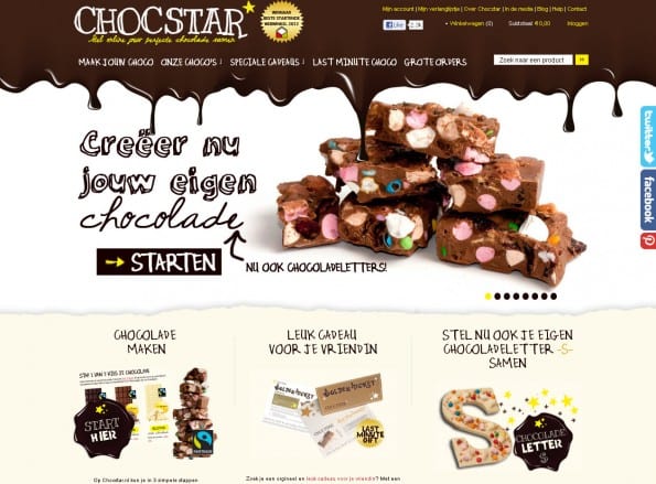 Chocstar mass customization