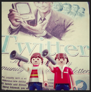 mannen zenden meer op Twitter