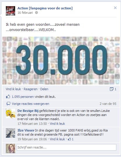 fans bedankje
