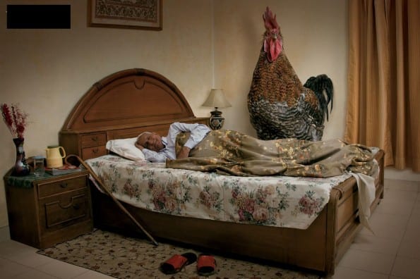 indian sleeping man