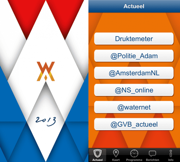 30APPril app startscherm