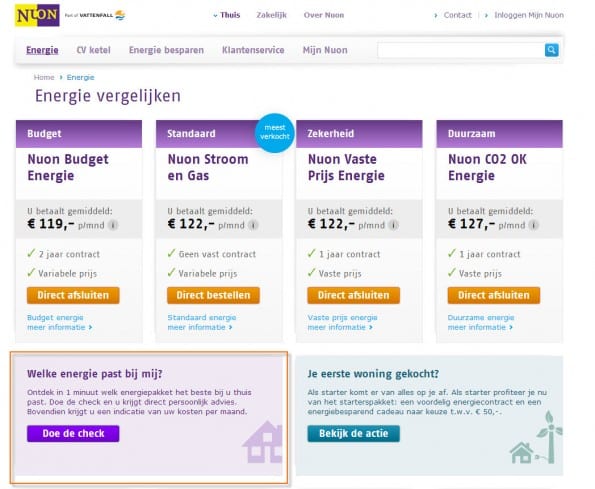 Nuon adviestool Nuon plaats adviestool als contentblok