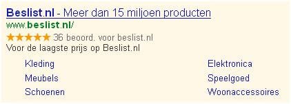 Beslist.nl-Usps-Advertentietekst