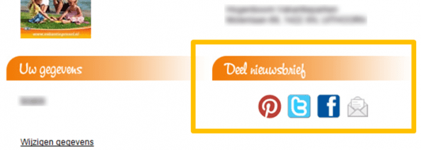Delen nieuwsbrief