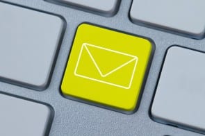 Mail icon at the computer key