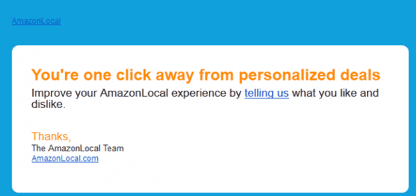 Amazon e-mail