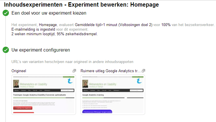 Content Experiment