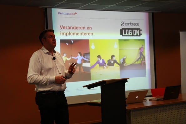 Marcel Kuhlmann tijdens Masterclass Social Intranet