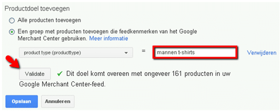 Validate_productdoel