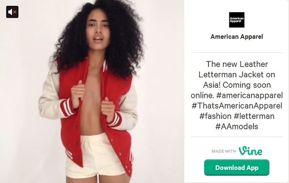 American Apparel laat nieuw jasje zien in uitdagende video.