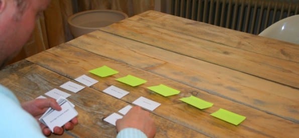 Met cardsorting bepaal je hoe je bezoekers de structuur van je website het liefst zouden zien. Het geeft inzicht in de manier waarop mensen informatie groeperen.
