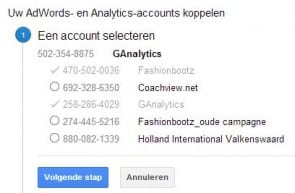 AdWords en Analytics