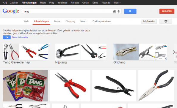Zoeken naar de juiste productnaam via afbeeldingen
