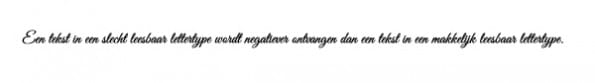 Afb 1. Typografie: hoe het onbewust ons gedrag beïnvloedt