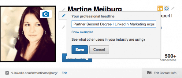 Headline LinkedIn