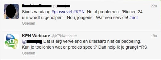 Tweet KPN webcare