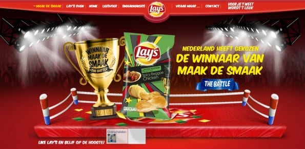 Lay`s chips maak de smaak actie