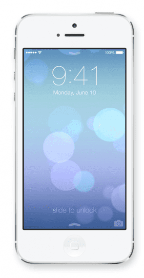 Het nieuwe lockscherm van iOS7