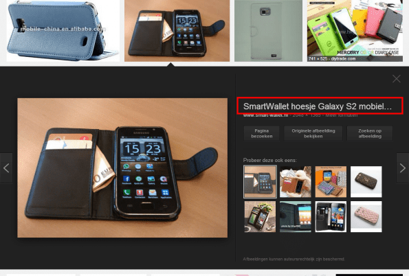 title-tag google afbeeldingen