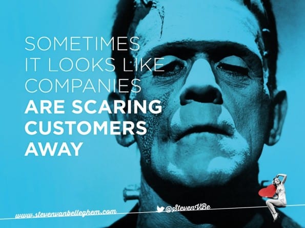 scaring away