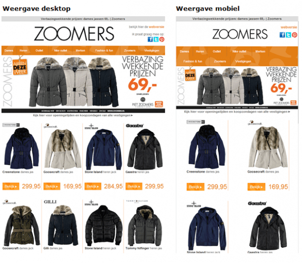Mailing van Piet Zoomers