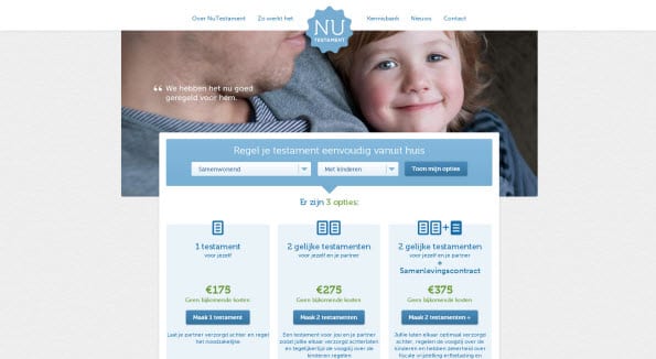Efficiëntie door selfservice: NuTestament
